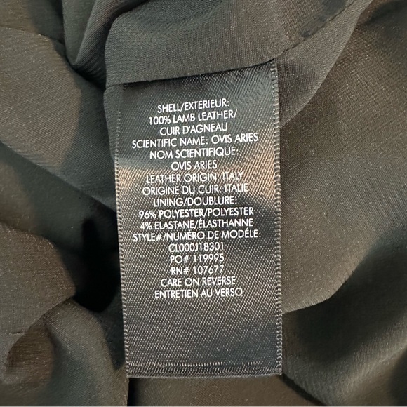 Alice + Olivia Lamb Leather Ruched Tulip Wrap Mini Skirt in Black Size 8 - Picture 7 of 8